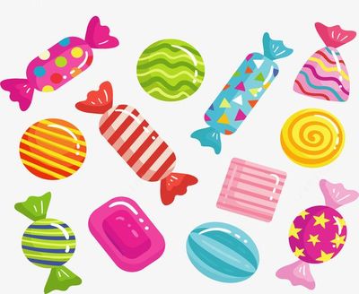可愛卡通彩色糖果_png免摳素材_新圖網.