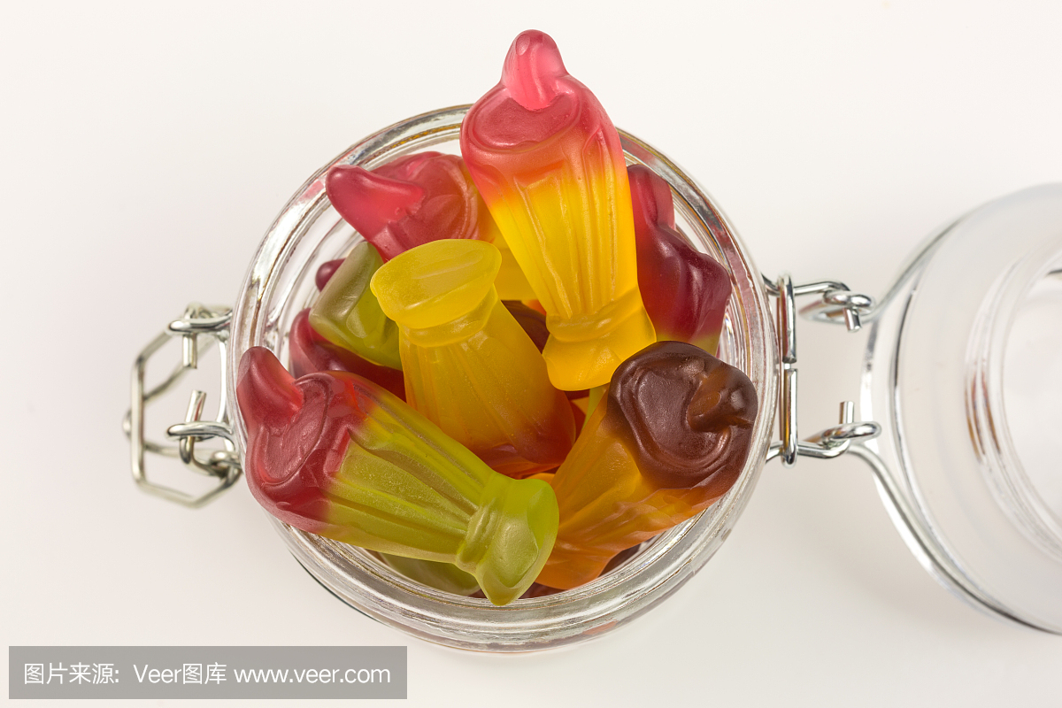 圓潤的粘性糖果