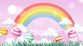 卡通糖果廣告背景圖片免費下載