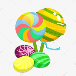 手繪可愛糖果棒棒糖素材圖片免費下載 千庫網